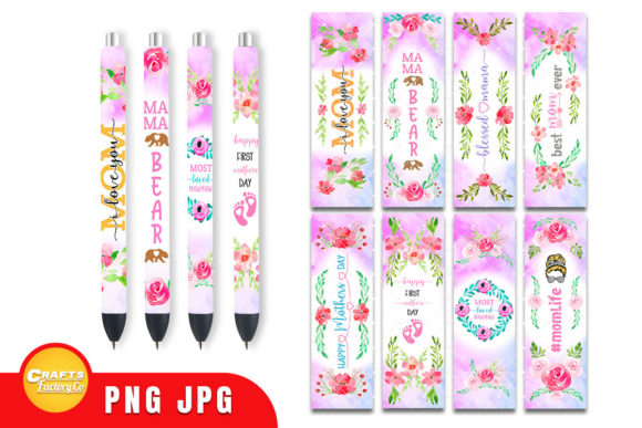 Mom Pen Wraps: Graphics for Crafts